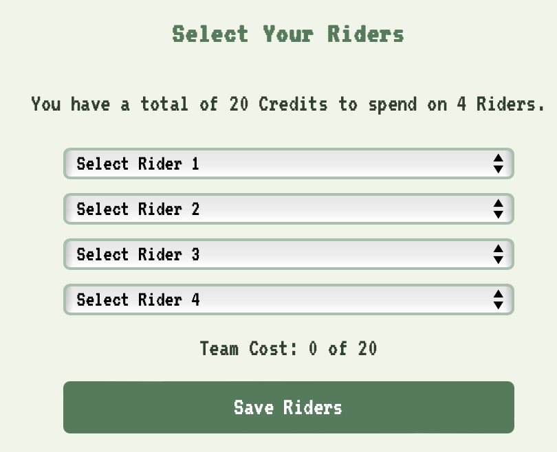 Select Riders